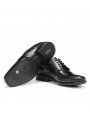 Zapatos de hombre fluchos, modelo 7995, color negros, vista suela.