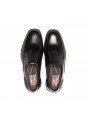 Zapatos mocasínes de hombre fluchos, modelo 7996, color negros, vista aerea.