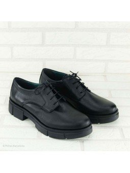 Zapatos Lince, suela track, modelo 6552, color negro, de piel, vista general