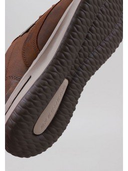 Zapato Casual Oxford Skechers Delson Antigo 65693 CDB Marrón, waterproof, vista inferior