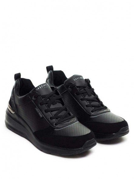 Zapatillas Casual Skechers Billion Subtle Spots Street los Angeles, modelo 155626 negras, vista portada.