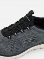 Zapatillas deportivas Skechers Summits louvin, modelo 232186, color gris bkv, vista detalle